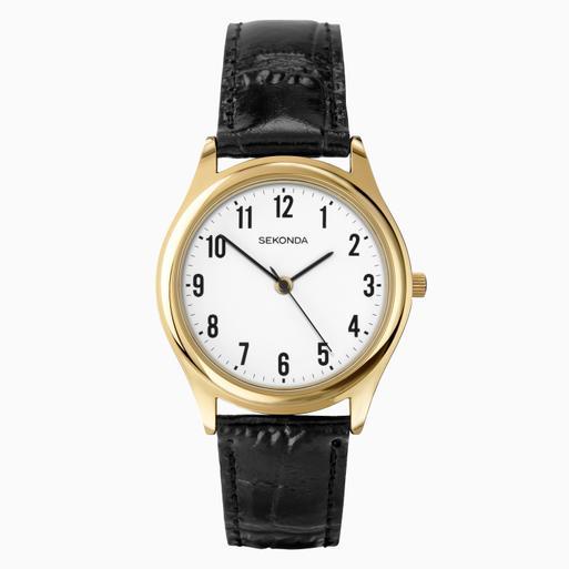 Sekonda Mens Classic Watch 3623 Round 38mm Black