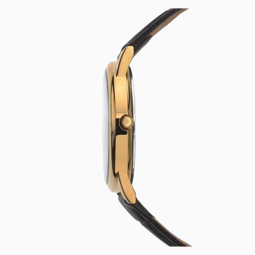 Sekonda Classic Men's Watch | Gold Case & Leather Upper Strap with White Dial | 3676