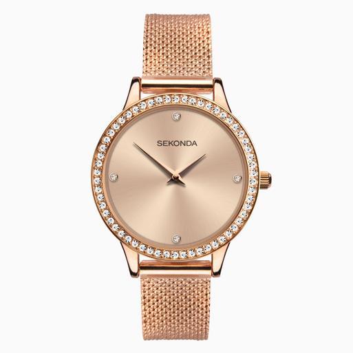 Sekonda women's rose gold on sale watch