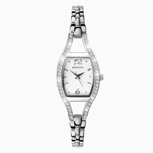 Sekonda Cocktail Ladies Watch | Silver Case & Alloy Bracelet with Silver White Dial | 4191
