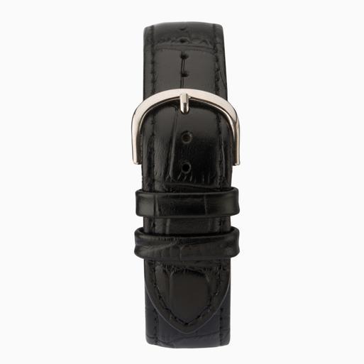 Sekonda Easy Reader Men's Watch | Silver Case & Leather Upper Strap with White Dial | 3473