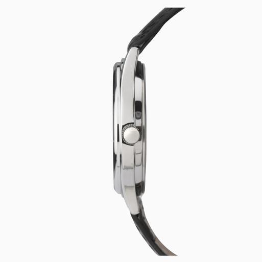Sekonda Easy Reader Men's Watch | Silver Case & Leather Upper Strap with White Dial | 3473