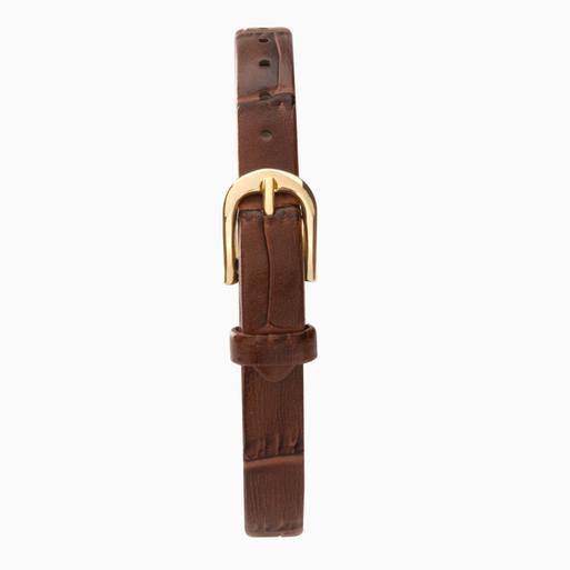 Sekonda Easy Reader Ladies Watch | Gold Case & Leather Strap with White Dial | 4701