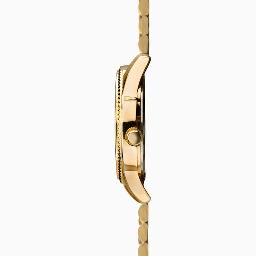 Sekonda King Men's Watch | Gold Case & Stainless Steel Bracelet with Black Dial | 1642