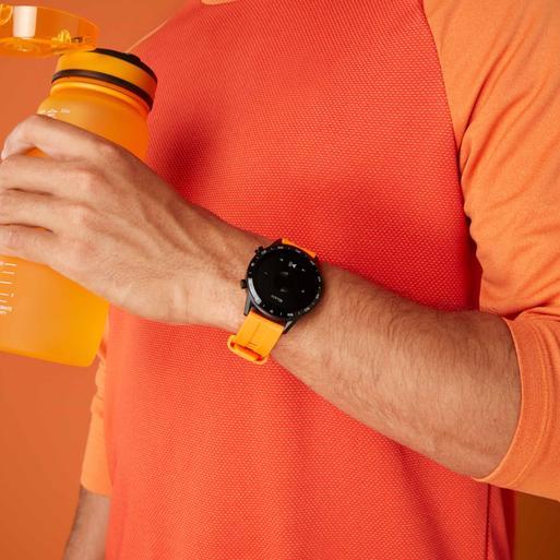 Sekonda Smartwatch 1911 Round 45mm Orange Silicone Strap Black Dial Sekonda