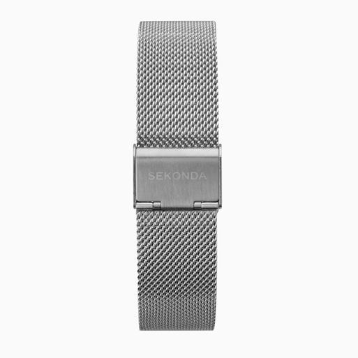 Sekonda Nordic Men's Watch | Silver Case & Stainless Steel Mesh Bracelet with White Dial | 1940