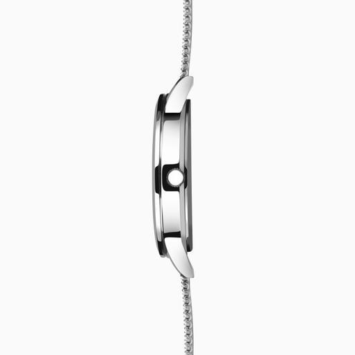 Sekonda Nordic Men's Watch | Silver Case & Stainless Steel Mesh Bracelet with White Dial | 1940