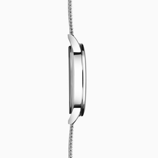 Sekonda Nordic Men's Watch | Silver Case & Stainless Steel Mesh Bracelet with White Dial | 1940