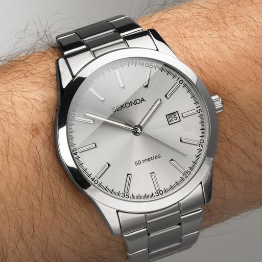 Sekonda silver watch online