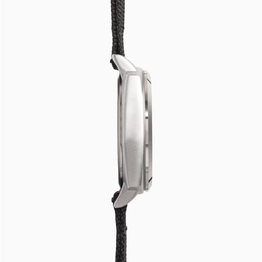 Sekonda Airborne Men's Watch | Silver Case & Black Canvas Strap with Black Dial | 1992