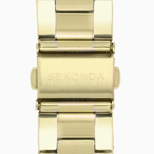 Sekonda Taylor Men's Watch | Gold Case & Stainless Steel Bracelet with Green Dial | 1996