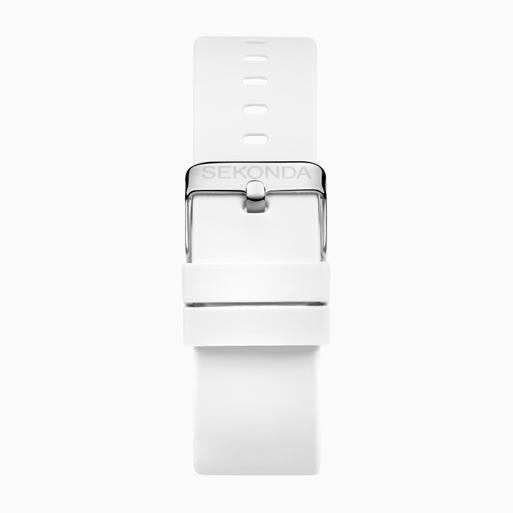 Sekonda Motion Smart Watch | Silver Case & White Silicone Strap | 30013