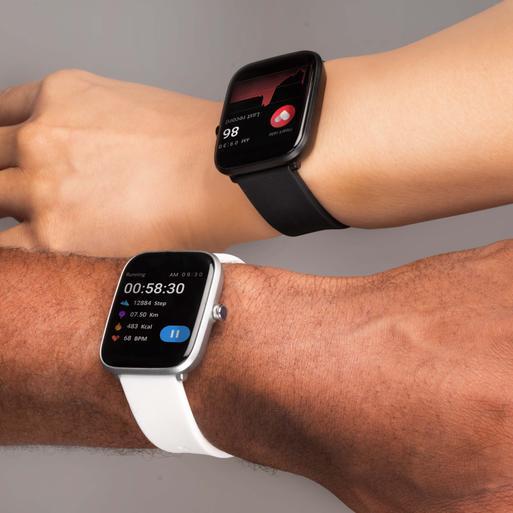 Sekonda Motion Smart Watch | Silver Case & White Silicone Strap | 30013