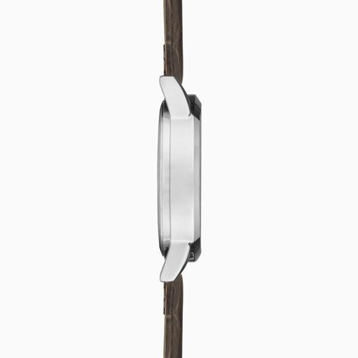 Sekonda Armstrong Moon Phase Men’s Watch | Silver Alloy Case & Brown Leather Strap with Silver Dial | 30146