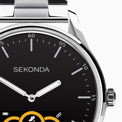 Sekonda Hybrid Smart Watch | Silver Alloy Case & Silver Stainless Steel Bracelet | 30149