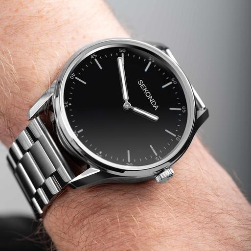 Sekonda Hybrid Smart Watch | Silver Alloy Case & Silver Stainless Steel Bracelet | 30149