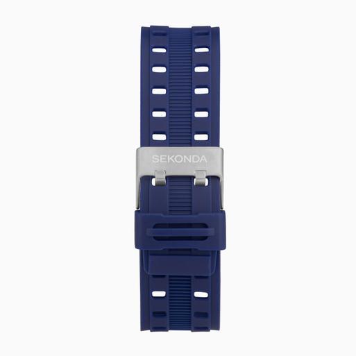 Sekonda Crossfell Digital Men’s Watch | Black Plastic Case & Blue Strap with Black LCD Display | 30164