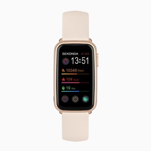 Sekonda Track Smart Watch | Rose Gold Case & Pink Silicone Strap | 30170