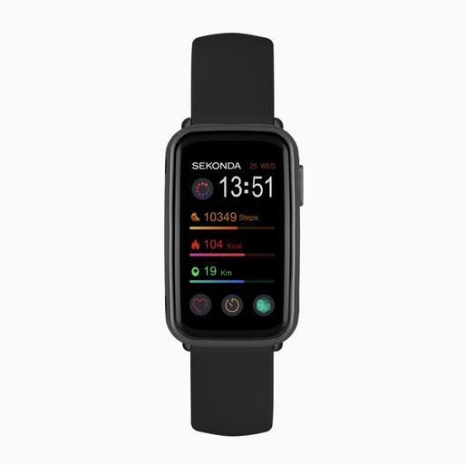 Sekonda Track Smart Watch | Black Case & Silicone Strap | 30171