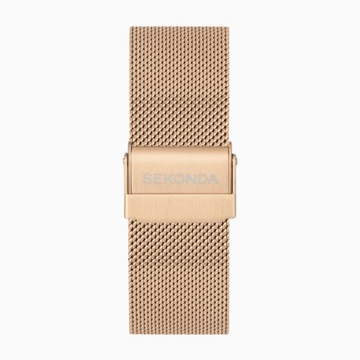Sekonda Motion Plus Smart Watch | Rose Gold Alloy Case & Stainless Steel Mesh Bracelet | 30220