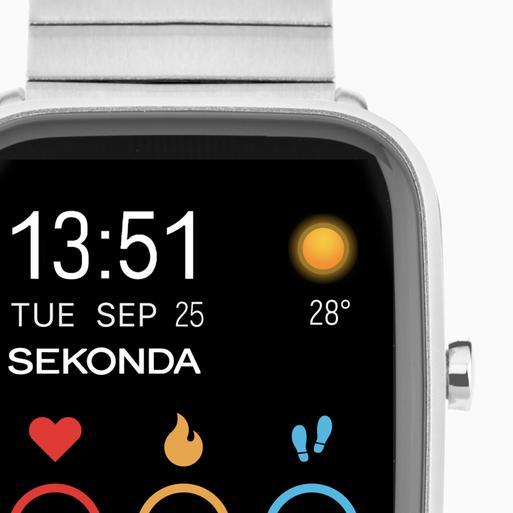 Sekonda Motion Plus Smart Watch | Silver Alloy Case & Stainless Steel Bracelet | 30221