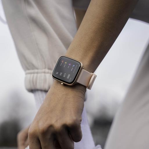 Sekonda Motion Plus Smart Watch | Rose Gold Alloy Case & Pink Silicone Strap | 30224