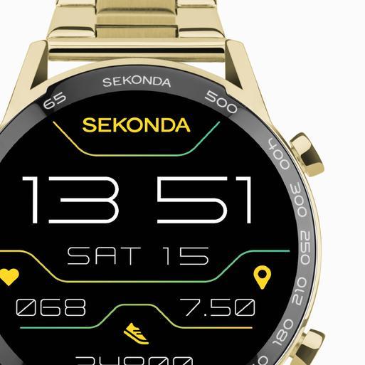 Sekonda Active Plus Smart Watch | Gold Alloy Case & Stainless Steel Bracelet | 30227