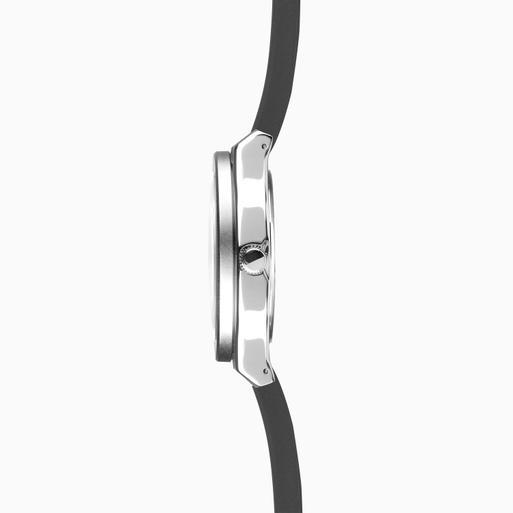 Sekonda Titan Men’s Watch | Silver Alloy Case & Black Silicone Strap with Black Dial | 30230
