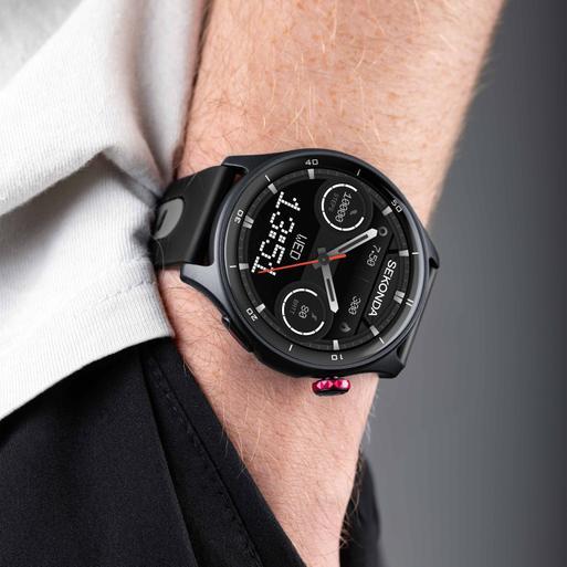 Sekonda Active Pro Smart Watch | Black Alloy Case & Black Silicone Strap | 30239
