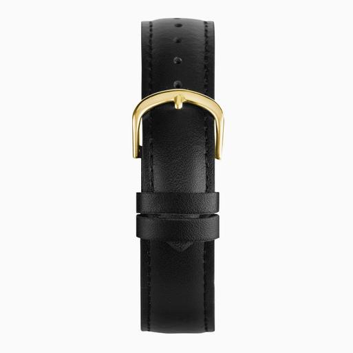 Sekonda Evans Men's Watch | Gold Alloy Case & Black Leather Strap with Champagne Dial | 30253