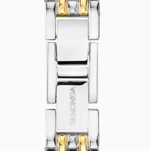 Sekonda Monica Ladies Watch | Two Tone Case & Alloy Bracelet with White Dial | 40125