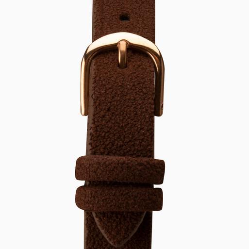 Sekonda Minimal Ladies Watch | Rose Gold Case & PU Strap with Brown Dial | 40299