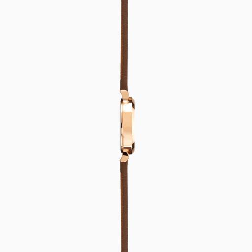 Sekonda Minimal Ladies Watch | Rose Gold Case & PU Strap with Brown Dial | 40299