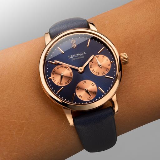 Sekonda blue and rose new arrivals gold watch