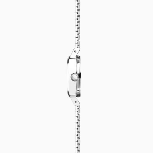 Sekonda 1970s Ladies Watch | Silver Case & Bracelet with Black Dial | 40359
