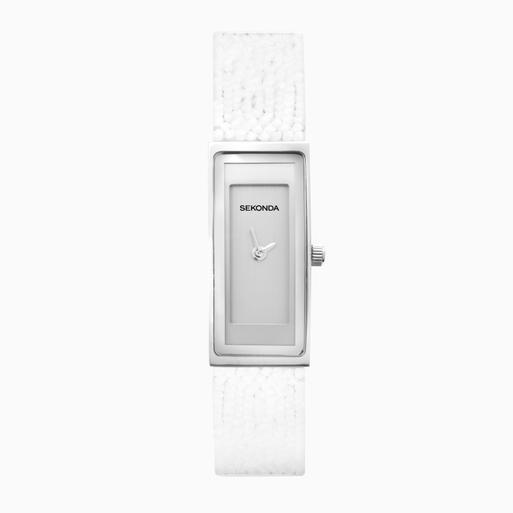 Sekonda Pastel Rocks Ladies Watch | Silver Case & Brass Bracelet with Silver Dial | 40374