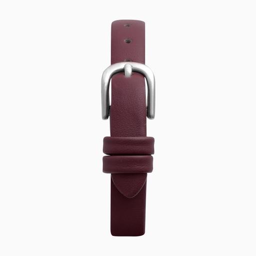 Sekonda Ladies Watch | Silver Case & Burgundy Leather Strap with Burgundy Dial | 40384