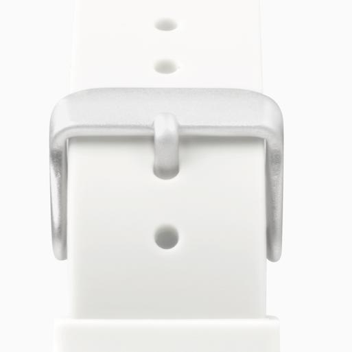 Sekonda Palette Ladies Watch | Silver Case & White Silicone Strap with White Dial | 40390