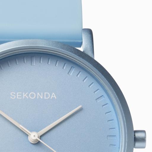 Sekonda Palette Ladies Watch | Sky Blue Case & Silicone Strap with Sky Blue Dial | 40393