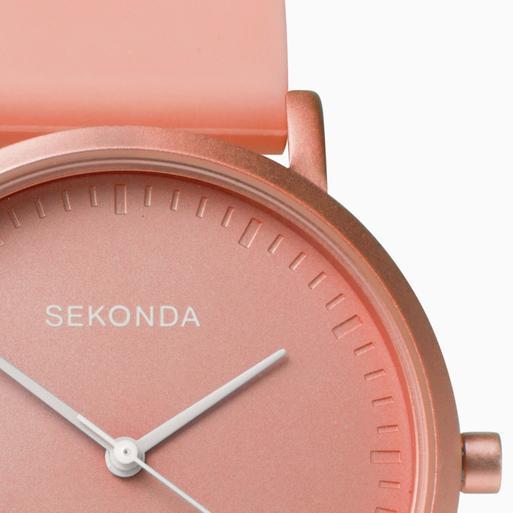 Sekonda Palette Ladies Watch | Coral Case & Silicone Strap with Coral Dial | 40394