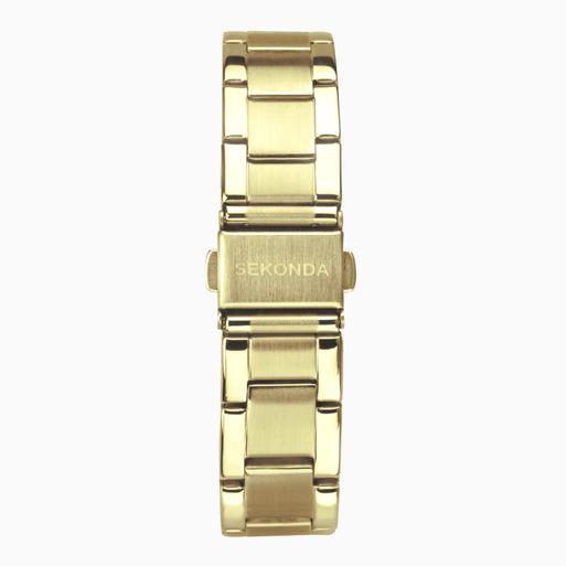 Sekonda Taylor Ladies Watch | Gold Case & Stainless Steel Bracelet with Champagne Dial | 40428