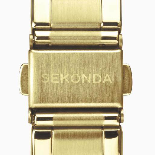 Sekonda Taylor Ladies Watch | Gold Case & Stainless Steel Bracelet with Champagne Dial | 40428