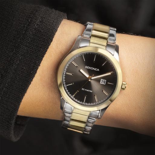 Sekonda two tone watch new arrivals