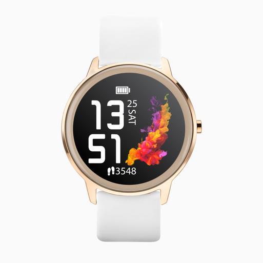 Sekonda Flex Smart Watch | Rose Gold Case & White Silicone Strap | 40445