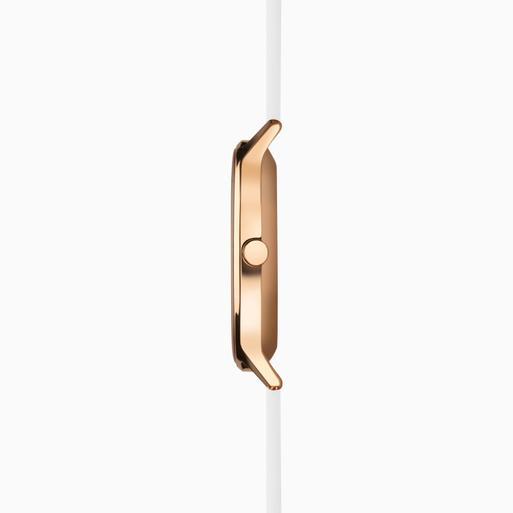 Sekonda Flex Smart Watch | Rose Gold Case & White Silicone Strap | 40445