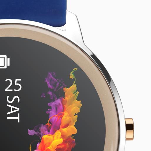 Sekonda Flex Smart Watch | Silver Case & Navy Blue Silicone Strap | 40448