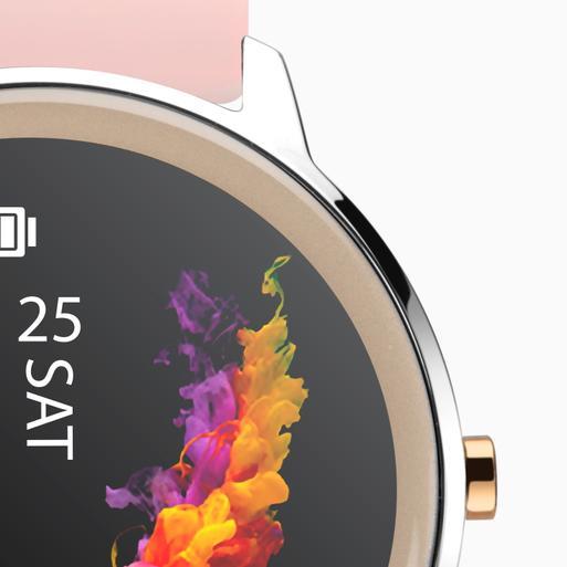 Sekonda Flex Smart Watch | Silver Case & Pink Silicone Strap | 40449