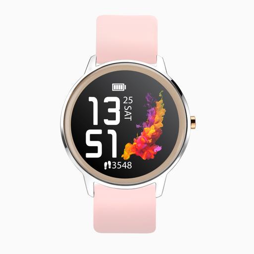 Sekonda Flex Smart Watch | Silver Case & Pink Silicone Strap | 40449