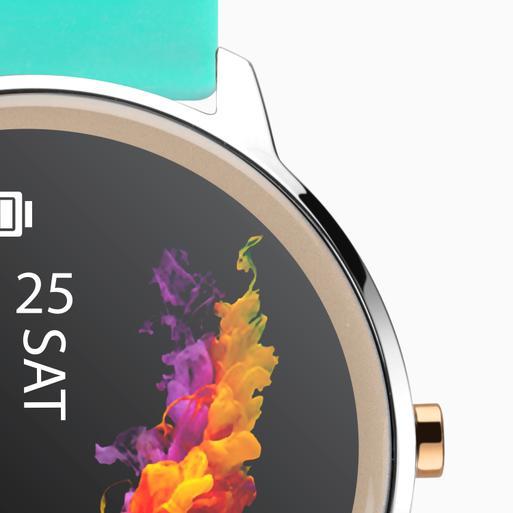 Sekonda Flex Smart Watch | Silver Case & Turquoise Silicone Strap | 40450