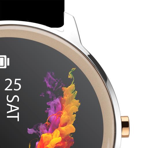 Sekonda Flex Smart Watch | Silver Case & Black Silicone Strap | 40453